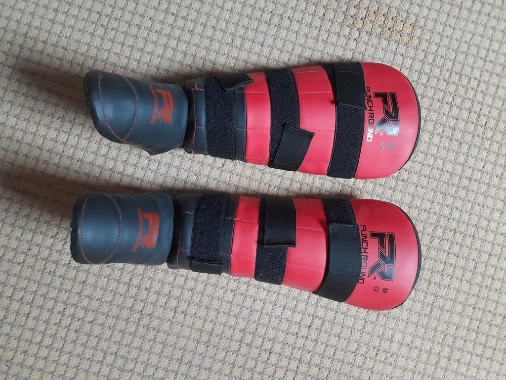 Kickboks scheenbeschermers zgan, Sport en Fitness, Vechtsporten en Zelfverdediging, Ophalen of Verzenden, Zo goed als nieuw, Overige