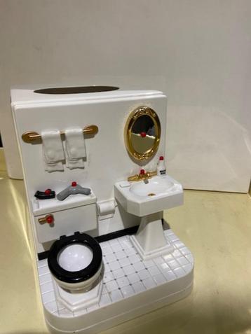Vintage miniature bathroom badkamer 1995 tissue houder beschikbaar voor biedingen