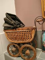 Decoratief poppenwagentje hout/ijzer/stof, Antiek en Kunst, Ophalen of Verzenden