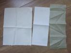 Drie kleine couponnetjes borduur stramien wit-ecru-lichtgroe, Ophalen of Verzenden, Nieuw, Handborduren, Onderdeel of Toebehoren