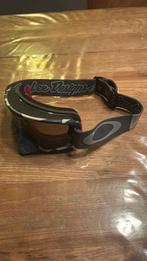Oakley Troy Lee Designs ski/cross bril dark smoke vizier, Zwart, Ophalen of Verzenden, Zo goed als nieuw, Oakley