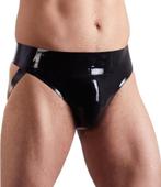 Latex Heren Jock Strap, LATE X, Slip, Zwart, Verzenden