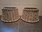 Lampenkappen riet, 2 stuks, 25 tot 50 cm, Rond, Ophalen of Verzenden, Landelijk