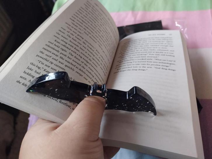 Vleermuis boekpaginahouder, nieuw, Verzamelen, Boekenleggers, Nieuw, Overige onderwerpen, Ophalen of Verzenden