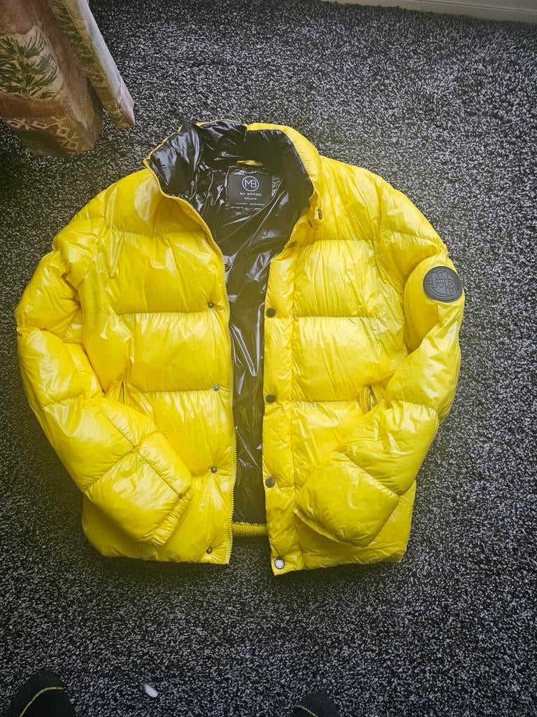 My Brand Puffer Jacket Maat L, Kleding | Heren, Maat 52/54 (L), Geel, Ophalen of Verzenden, Zo goed als nieuw