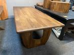 Japandi Tafel 280x100 Afgeronde Hoeken walnoot hout kleur, Huis en Inrichting, Tafels | Eettafels, Ophalen, 100 tot 150 cm, Vijf personen of meer
