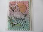 set 4 pergamano felicitatie kaarten uilen, Hobby en Vrije tijd, Ophalen of Verzenden, Nieuw
