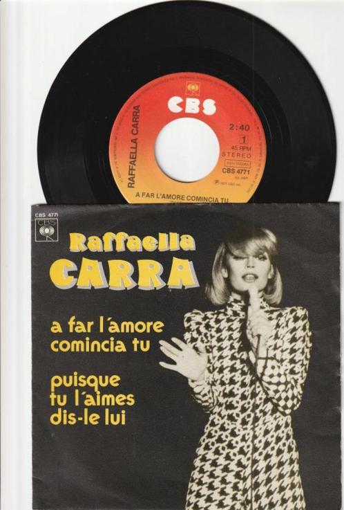 RAFFAELLA CARRA     -     A FAR L'AMORE COMINCIA TU  [7''] /, Cd's en Dvd's, Vinyl Singles, Zo goed als nieuw, Single, Pop, 7 inch