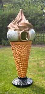 Unieke IJsco Prullenbak bronsgoud met zilver IJshoorn, Tuin en Terras, Ophalen, Zo goed als nieuw, Kunststof