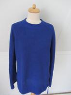 Trui 40, kobaltblauw, kriebelt niet, accenten en z.g.a.n., Blauw, Maat 42/44 (L), Qui, Ophalen of Verzenden