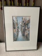 Originele aquarel Giovanni Bonazzon, Antiek en Kunst, Kunst | Schilderijen | Klassiek, Ophalen of Verzenden