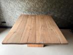 Grey wash massief eiken eettafel 1.25 x 150 m, Huis en Inrichting, Tafels | Eettafels, Ophalen, Gebruikt, Eikenhout, 50 tot 100 cm