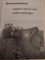 folder brochure ploeg , ploegen grondbewerking, Ophalen of Verzenden, Zo goed als nieuw