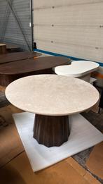 Eettafel marmer beige rond 120x120x74 cm nieuw, Huis en Inrichting, Tafels | Eettafels, Ophalen, 100 tot 150 cm, Rond, Zo goed als nieuw