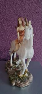 Eenhoorn beeld met fee, Ophalen of Verzenden