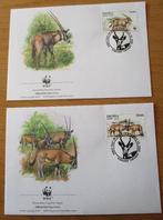 Eritrea, WWF serie FDC's Oost-Afrikaanse spiesbok, 1996, Verzenden, Gestempeld, Dier of Natuur