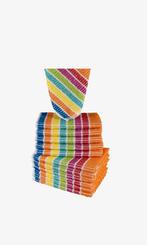 Vaatdoekjes 30x30 regenboog gestreept 20 stuks, Huis en Inrichting, Keuken | Textiel, Ophalen of Verzenden, Nieuw, Overige kleuren