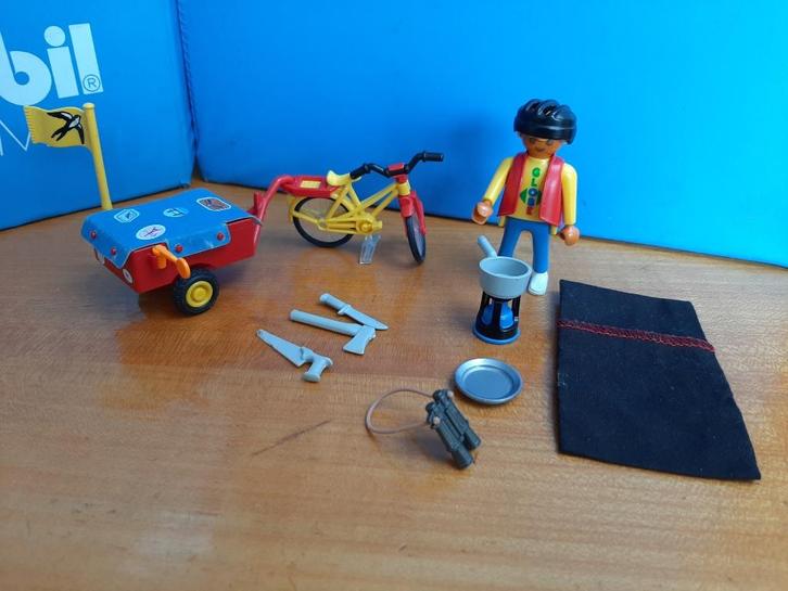 vakantie camping 3746 fietstocht globetrotter 100% zeldzaam, Kinderen en Baby's, Speelgoed | Playmobil, Zo goed als nieuw, Complete set