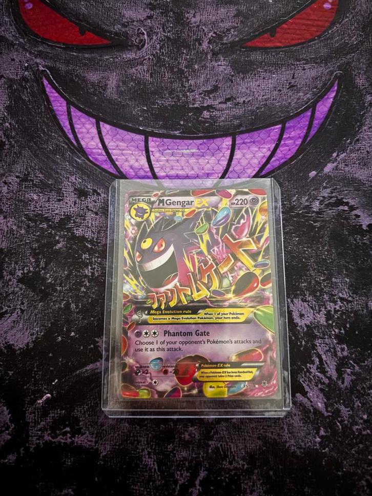 Zeldzame Mega Gengar Pokémon Kaart, Hobby en Vrije tijd, Verzamelkaartspellen | Pokémon, Zo goed als nieuw, Losse kaart, Foil