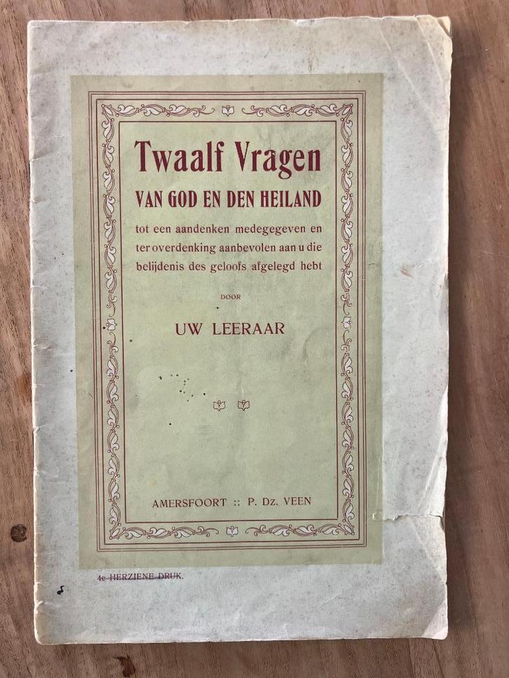 Boekje 12 vragen van God den Heiland, Boeken, Godsdienst en Theologie, Gelezen, Christendom | Protestants, Ophalen of Verzenden