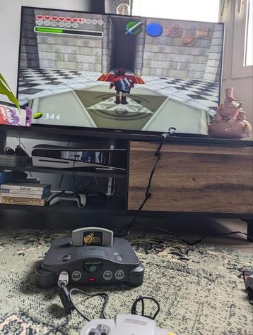 Nintendo 64 Compleet met Zelda en expansion pack beschikbaar voor biedingen