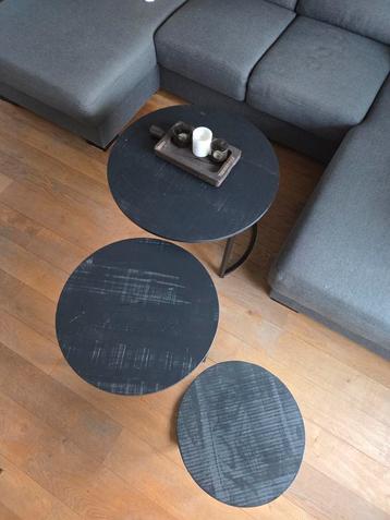 3 Salontafels Nesting - Rond - Verhuizing beschikbaar voor biedingen
