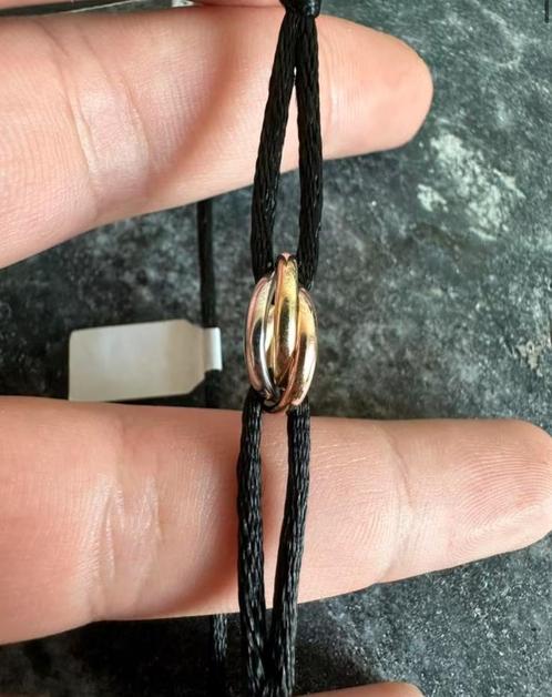 Prachtige 14k gouden tricolor armband, Sieraden, Tassen en Uiterlijk, Armbanden, Nieuw, Goud, Ophalen of Verzenden