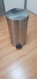 RVS pedaal emmer 45L, Ophalen, Zo goed als nieuw, RVS, Met deksel