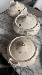 3 Soepterrines met deksel, Antiek en Kunst, Ophalen of Verzenden