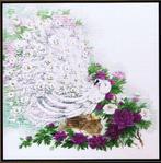 Cado koopje riolis groot borduurpakket witte pauw  100/030, Ophalen of Verzenden, Nieuw, Handborduren, Borduurpakket