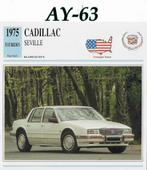 Ay63 autokaart cadillac seville ( 1975 ), Ophalen of Verzenden, Zo goed als nieuw