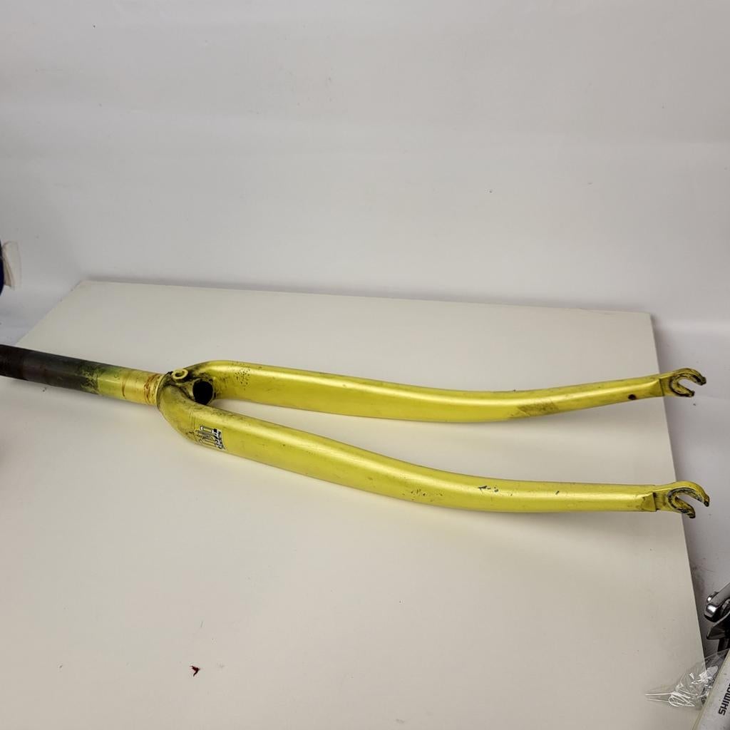 Stalen voorvork 1 inch racefiets met draad, Fietsen en Brommers, Fietsonderdelen, Jan Janssen, Gebruikt, Jan Janssen, Jan Janssen