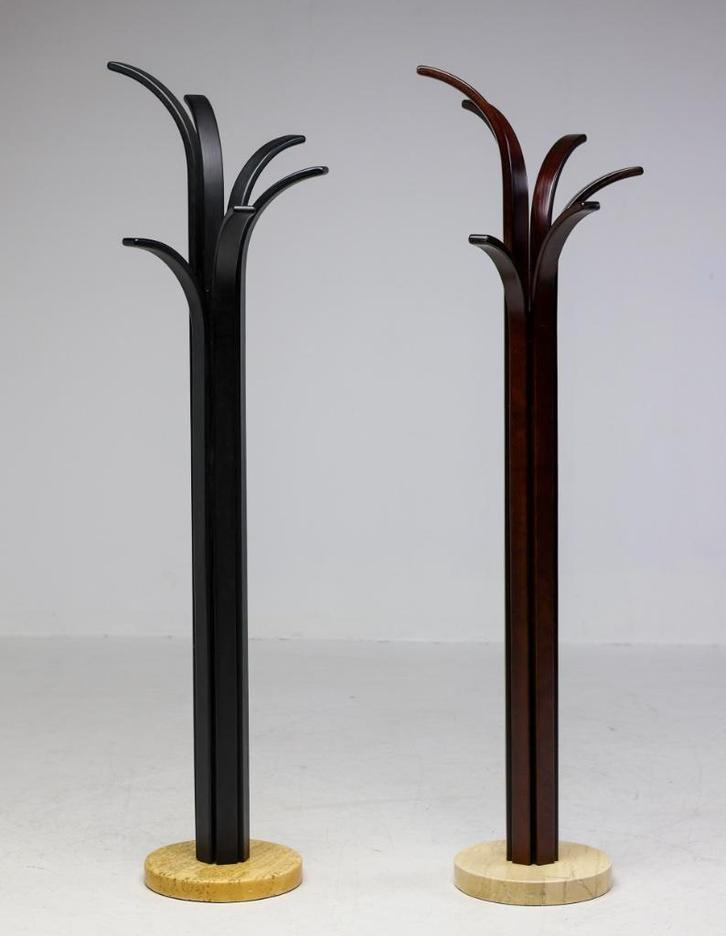 Kapstokken, travertin, bent plywood, modern design, Huis en Inrichting, Woonaccessoires | Kapstokken, Gebruikt, Staande kapstok