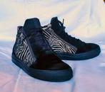 Van Hulst Zebra Print Leren Damesschoen - Maat 39.5, Zwart, Van Hulst, Ophalen of Verzenden, Sneakers of Gympen