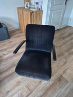 Dykmyer De Zwaan Buisframe Fauteuil zwart, Huis en Inrichting, Stoelen, Ophalen, Gebruikt, Zwart, Retro design