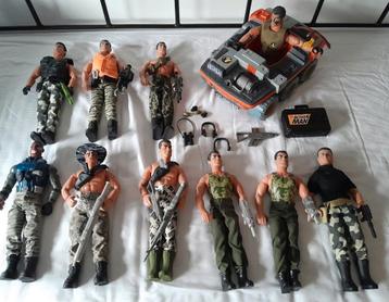 Vintage Action Man Leger Army Soldaten Commando's LOT beschikbaar voor biedingen