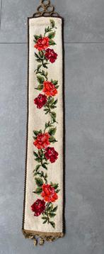 Prachtige gobelin handgeborduurde schellekoord, Hobby en Vrije tijd, Borduren en Borduurmachines, Ophalen of Verzenden, Zo goed als nieuw