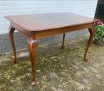 Jaren 70 queen ann noten uitschuibare eettafel, Antiek en Kunst, Antiek | Meubels | Tafels, Ophalen