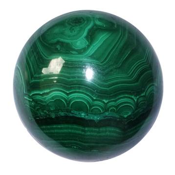 Bol Malachiet  Formaat: diameter 51 mm  Gewicht: 278 gram beschikbaar voor biedingen