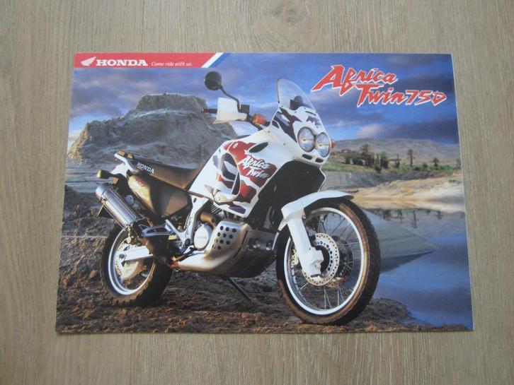 Honda XRV 750 Africa Twin brochure folder 1998 1999, Motoren, Handleidingen en Instructieboekjes, Honda, Ophalen of Verzenden