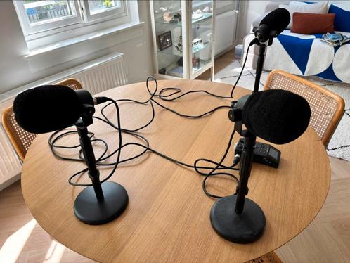 Compleet podcastset - RODE Podmic + Zoom H6 + xlr + plofkap, Muziek en Instrumenten, Mengpanelen, Zo goed als nieuw, Ophalen