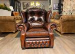 originele Springvale chesterfield fauteuil suzanne Dark Rust, Ophalen of Verzenden, Zo goed als nieuw