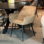 Armstoelen verlours stof taupe arm leuning  OUTLET WIJCHEN!!, Ophalen, Nieuw, Stof, Eén