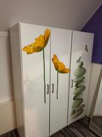 Kledingkast met bloemmotief, Ophalen, Kunststof, Gebruikt, 100 tot 150 cm