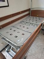 Electrisch Verstelbaar bed met matras en papegaai, Ophalen, Eenpersoons, Bruin, Modern