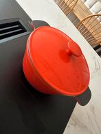 Rode Gietijzeren Pan - Ideaal voor Broodbakken, Huis en Inrichting, Keuken | Potten en Pannen, Gebruikt, Ophalen of Verzenden