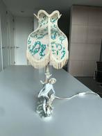 Lladro Vintage Porseleinen Lamp met Kap, Huis en Inrichting, Lampen | Vloerlampen, Ophalen of Verzenden, Gebruikt, Minder dan 100 cm
