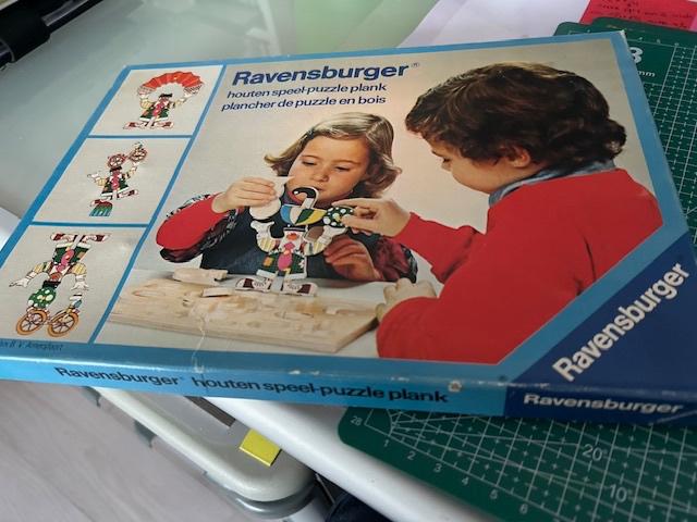Te koop: Oude houten ravensburger kinderpuzzel, Ophalen of Verzenden, Zo goed als nieuw