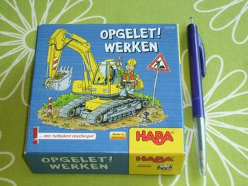 Opgelet! Werken - een turbulent reactiespel van Haba beschikbaar voor biedingen