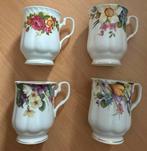 4 mooie bloemen theekopjes Alt Regensburg Fine bone China, Antiek en Kunst, Ophalen of Verzenden
